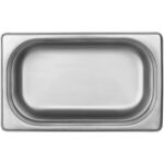 Nerūsējošā tērauda Gastronorm panna GN1/4 dziļums 150mm | Adexa E8014150-8146 - Image 2