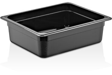 Polikarbonāta Gastronorm panna GN1/2 Dziļums 100mm Melna | Adexa PB8124