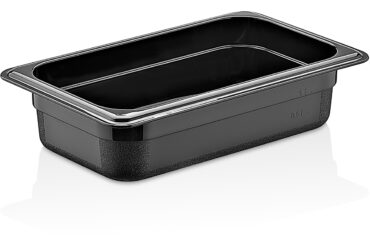 Polikarbonāta Gastronorm Panna GN1/4 Dziļums 65mm Melna | Adexa PB8142