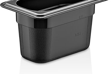 Polikarbonāta Gastronormas panna GN1/9 Dziļums 100mm Melna | Adexa PB8194