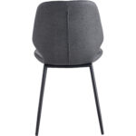 Blakus ēdamistabas krēsls ar PU ādas sēdekli, gaiši pelēks | Adexa GSYH003LG - Image 6