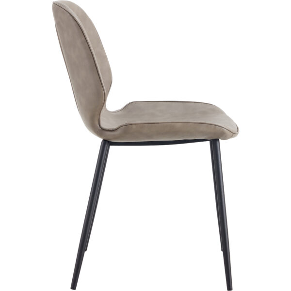 Side Dining Chair PU ādas sēdeklis Dabīgs | Adexa GSYH003N