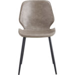 Side Dining Chair PU ādas sēdeklis Dabīgs | Adexa GSYH003N - Image 2
