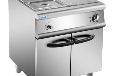 Komerciālais elektriskais Bain Marie ar skapīti 1xGN1/1 + 2xGN1/2 5kW 700mm dziļums | Adexa HEB709A