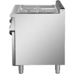 Komerciālais elektriskais Bain Marie ar skapīti 1xGN1/1 + 2xGN1/2 5kW 700mm dziļums | Adexa HEB709A - Image 6