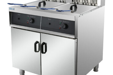Komercijas dubultā elektriskā fritieris 2x30 litri 20kW brīvi stāvošs | Adexa HEF262
