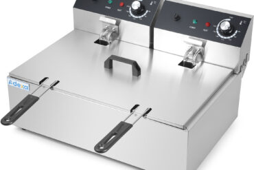 Vienas elektriskais komerciālais fritieris 12 litri 5kW galda virsmas | Adexa HEF83A