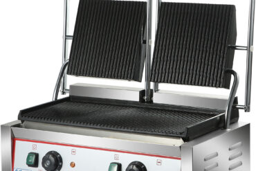 Smagā režīma dubultā panīni kontakta grils Ribbed 3.6kW Dual Zone | Adexa HEG813