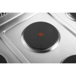 Komerciāla elektriskā plīts 4 degļi ar elektrisko krāsni 10.4kW+4.8kW | Adexa HRQ912A - Image 4