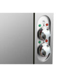 Komercijas elektriskā plīts ar 6 kvadrātveida degļiem un elektrisko krāsni 24kW+4.8kW 900mm dziļums | Adexa HSQ962B - Image 6