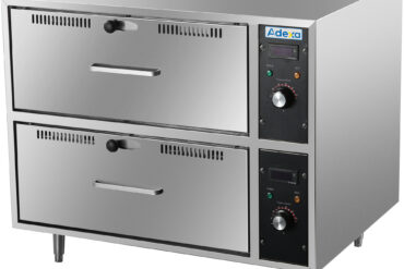 Komerciāla ēdienu sildītājs ar 2 atvilktnēm 2kW | Adexa HW82