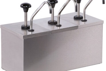 Komerciāls garšvielu/mērču dozators, 3 sūkņi, nerūsējošais tērauds | Adexa JZS003