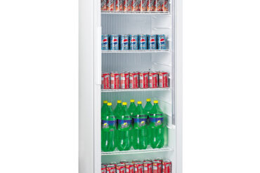 Pudeļu dzesētājs Vertikāls 230 litri Statiskā dzesēšana Stikla durvju eņģes Balts | Adexa LG230XP