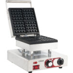 Komerciālais Vafeļu Cepējs Viens Kvadrātveida Beļģu | Adexa MLP801B