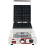 Komerciālais Vafeļu Cepējs Viens Kvadrātveida Beļģu | Adexa MLP801B - Image 3