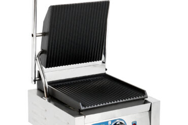 Izturīgs Panini kontaktgrils ar vienu rievotu plāksni | Adexa MLP811