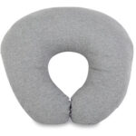 Zīdīšanas spilvens 55x55 cm - Džersijas kokvilna - Bumbiņu šķiedra - 600g - Pelēka | Siexa NFP55551