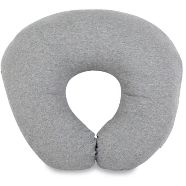 Zīdīšanas spilvens 55x55 cm - Džersijas kokvilna - Bumbiņu šķiedra - 600g - Pelēka | Siexa NFP55551