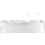 Komerciālais dvīņu 3 litru sūkņa izsmidzinātājs un 3x1,1 litru trauki | Adexa NHGN16B - Image 5