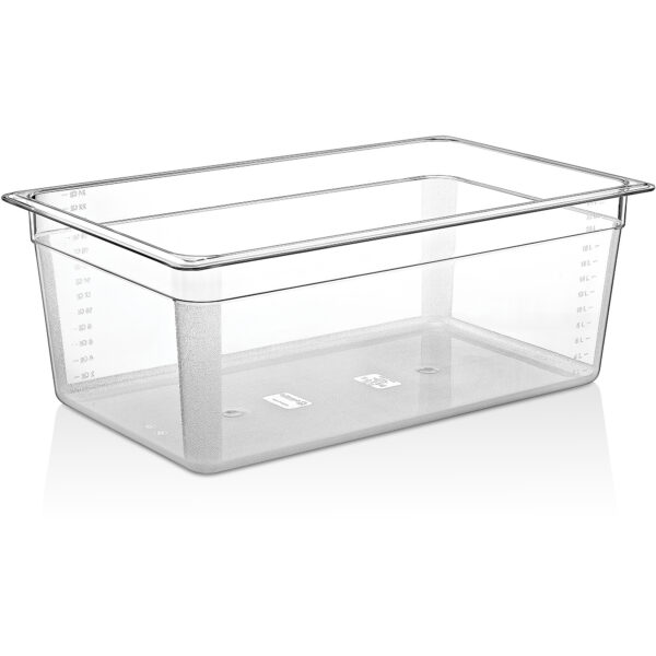Polikarbonāta Gastronorm trauks GN1/1 dziļums 200mm caurspīdīgs | Adexa P8118