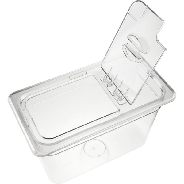 Polikarbonāta Gastronorm vāks ar atveramu vāku GN1/3 | Adexa P813LF