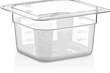 Polikarbonāta Gastronorma Panna GN1/6 Dziļums 100mm Caurspīdīga | Adexa P8164