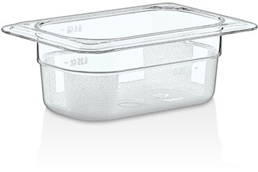 Polikarbonāta Gastronorm panna GN1/9 Dziļums 65mm Caurspīdīga | Adexa P8192