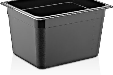 Polikarbonāta Gastronorm panna GN1/2 Dziļums 200mm Melna | Adexa PB8128