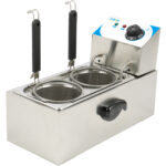 Komerciāla makaronu vārītājs Elektriska 2 grozi 4 litri Galda virsma | Adexa PCM4L