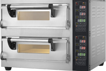 Komercpicas krāsns Elektriskā 2 kameru 1+1 picas x 30cm 400°C Digitālā vadība 5.2kW 230V | Adexa PS442E