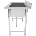 Šķirojama viena bļoda mazgāšanai no nerūsējošā tērauda Ronda kājas 1800x500x900mm | Adexa PSR18050 - Image 2