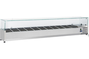 Dzesēts sagatavošanas virsma 2000mm 10xGN1/4 Dziļums 330mm | Adexa PT20