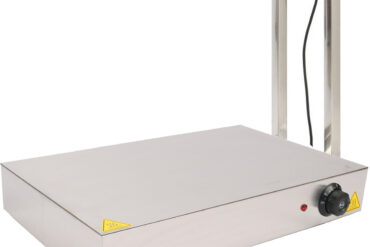 Komerciāla sildplate ar sildlampu Nerūsējošais tērauds 500x500mm | Adexa PWE5050