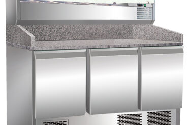 Picas lete ar 3 durvju dzesētu letes vitrīnu 6xGN1/4 Dziļums 700mm | Adexa PZ14+PT14