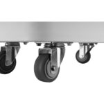 Mobilā sastāvdaļu tvertne 120 litri, caurspīdīgs vāks | Adexa QHID120 - Image 6