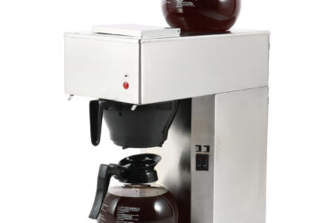 Komerciālais filtra kafijas automāts ar manuālu uzpildi, 1 stikla kanna, 2 sildvirsmas | Adexa RB286W