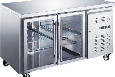 Profesionāls ledusskapis ar divām stikla durvīm, dziļums 600mm | Adexa RS21VG