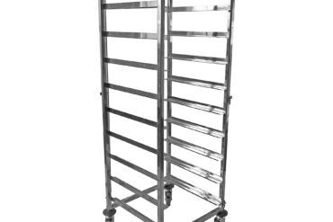 Komerciālā trauku mazgājamās mašīnas grozu ratiņi Nerūsējošais tērauds 9 līmeņi 550x510x1700mm | Adexa RT5509