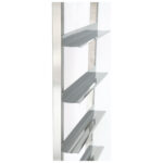 Komerciālais trauku mazgājamās mašīnas groza ratiņš Nerūsējošais tērauds 2x9 līmeņi 1185x533x1700mm | Adexa RT5509D - Image 2