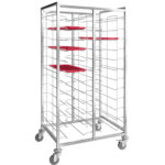 2x12 līmeņu Elastīga platuma Plaukts/Paliktnis/Panna/Pašattīrošs Ratiņš Nerūsējošais Tērauds | Adexa RTFT12D