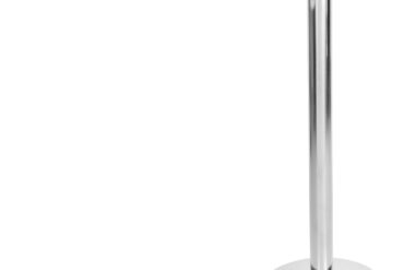 Sudraba barjeras stabs ar melnu iekļaujamo jostu 2m | Adexa SBP01B