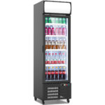 Display Bottle Cooler Upright Single door 338 litres Illuminated top panel | Adexa SC380FA