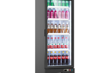 Display Bottle Cooler Upright Single door 338 litres Illuminated top panel | Adexa SC380FA