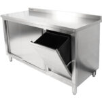 Komerciāls Skapis Labajā pusē Atkritumu tvertne 1400x600x900mm | Adexa SCP60140BRBR