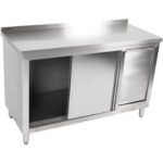 Komerciāls Skapis Labajā pusē Atkritumu tvertne 1400x600x900mm | Adexa SCP60140BRBR - Image 4