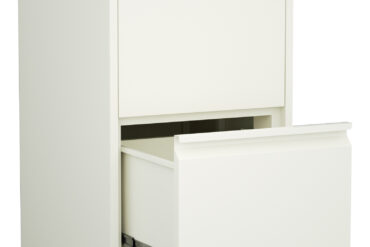 Profesionālais metāla dokumentu skapis ar 2 atvilktnēm 460x620x720mm Balts | Adexa SEDA2W