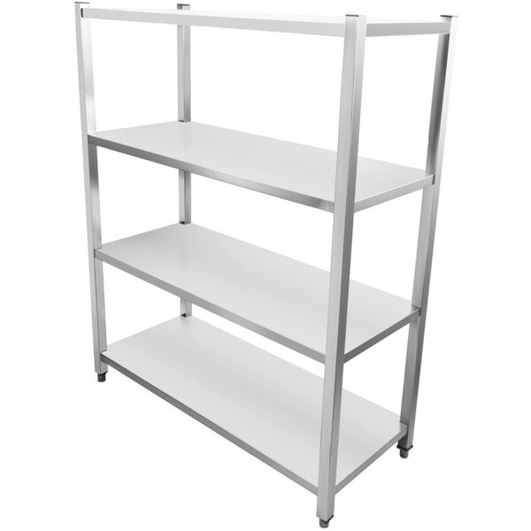 Profesionāls plauktu komplekts nerūsējošā tērauda 1200x400x1500mm 4 plaukti | Adexa SSB12040