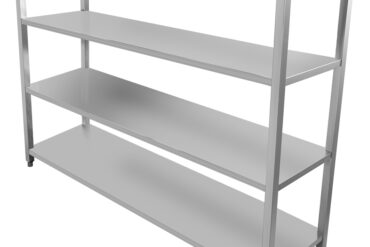 Profesionāla plauktu sistēma Nerūsējošais tērauds 1800x400x1500mm 4 plaukti | Adexa SSB18040