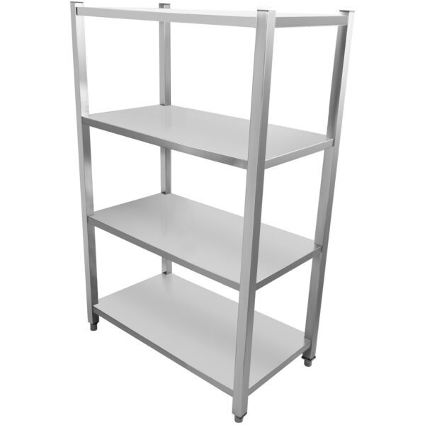 Profesionāla Plauktu Sistēma Nerūsējošais tērauds 1200x500x1500mm 4 plaukti | Adexa SSB12050