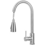 Izlietnes maisītājkrāns ar izvelkamu krānu, nerūsējošā tērauda, ar vienu sviru | Adexa STFR01 - Image 5